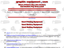 Tablet Screenshot of graphic-equipment.com